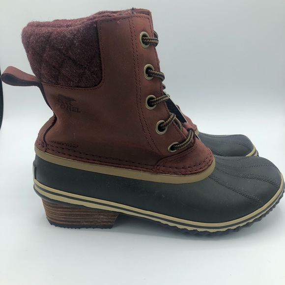 sorel slimpack waterproof boot